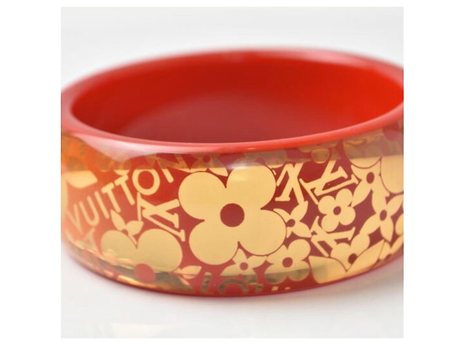 Bracciale Rigido Louis Vuitton Rosso Arancio - vista 4