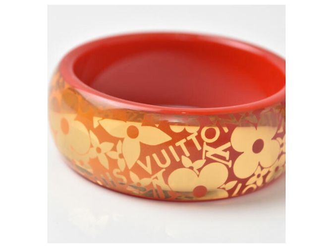 Bracciale Rigido Louis Vuitton Rosso Arancio - vista 7