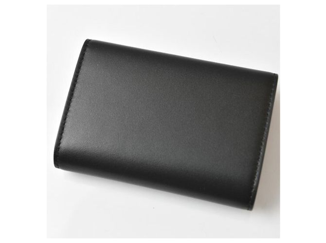 Portachiavi in pelle nera Saint Laurent Nero - vista 10