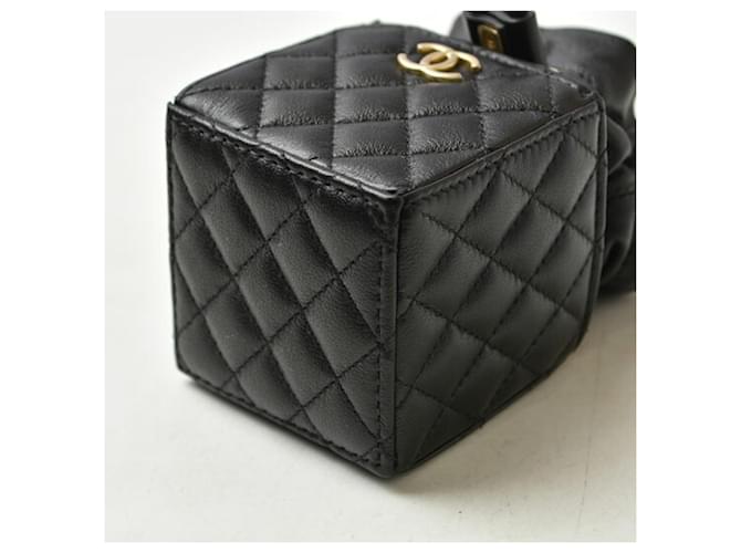 Borsa a Spalla Chanel Mini Cube Matelassé Nero - vista 5