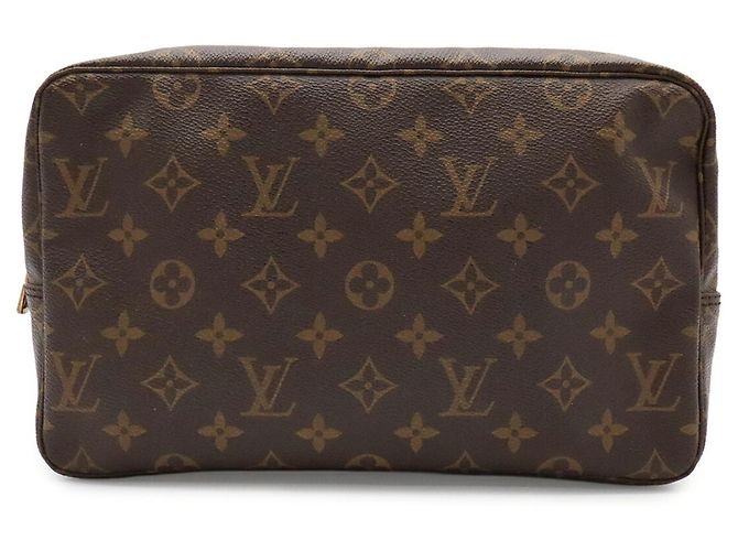 Louis Vuitton Monogram Trousse Toilette 28 Clutch Marrone - vista 2