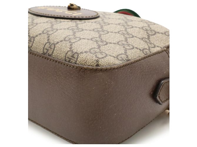 Borsa GUCCI Neo GG Supreme Rosso Beige Verde Giallo - vista 4