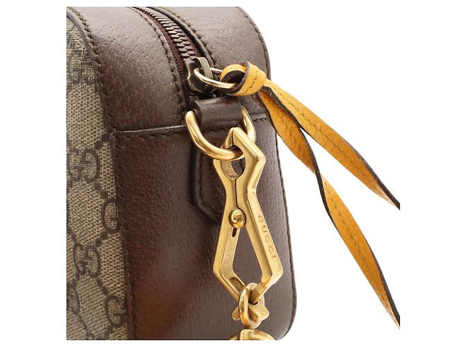 Borsa GUCCI Neo GG Supreme Rosso Beige Verde Giallo - vista 5