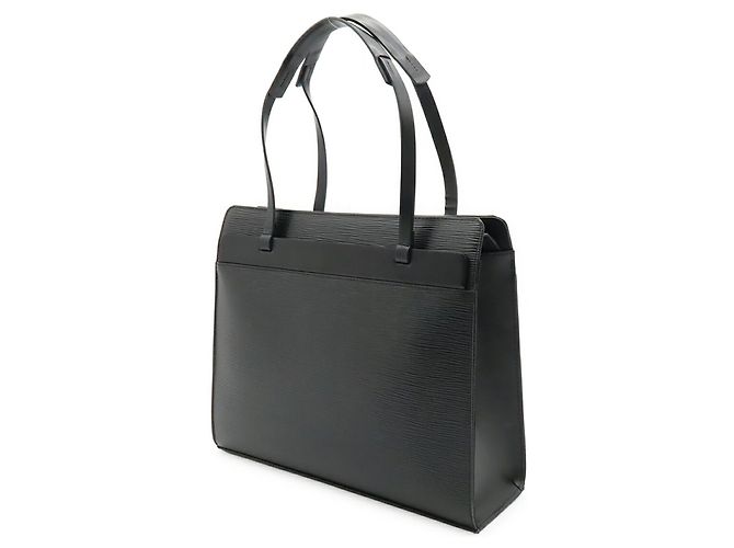 Borsa Tote Louis Vuitton Epi Croisette PM Nero - vista 3