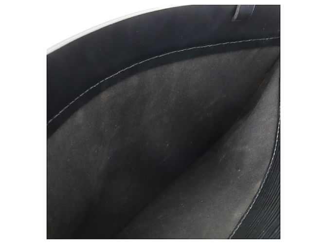 Borsa Tote Louis Vuitton Epi Croisette PM Nero - vista 7