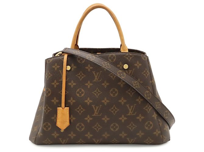 Bolso Louis Vuitton Monogram Montaigne MM Castaño - vista 2