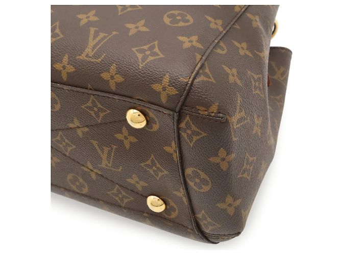 Bolso Louis Vuitton Monogram Montaigne MM Castaño - vista 4