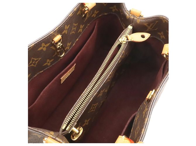 Bolso Louis Vuitton Monogram Montaigne MM Castaño - vista 7