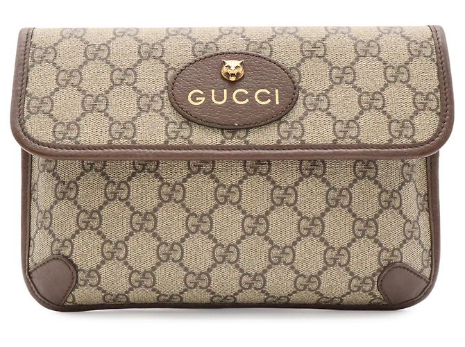 Borsa a tracolla Gucci Neo GG Supreme Cat Head Sherry Line Rosso Beige Verde - vista 2
