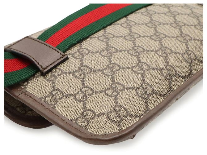 Borsa a tracolla Gucci Neo GG Supreme Cat Head Sherry Line Rosso Beige Verde - vista 4