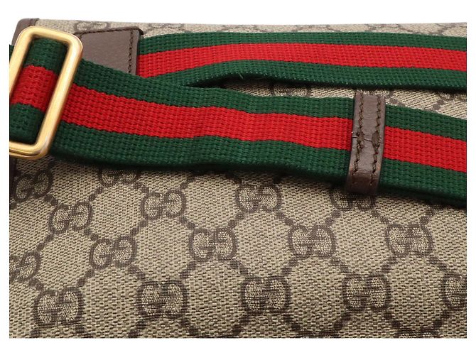 Borsa a tracolla Gucci Neo GG Supreme Cat Head Sherry Line Rosso Beige Verde - vista 5