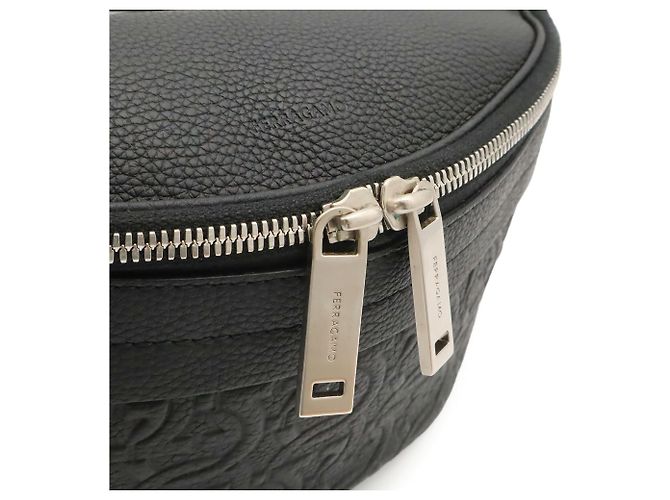 Borsa a tracolla Gancini Salvatore Ferragamo Nero - vista 8