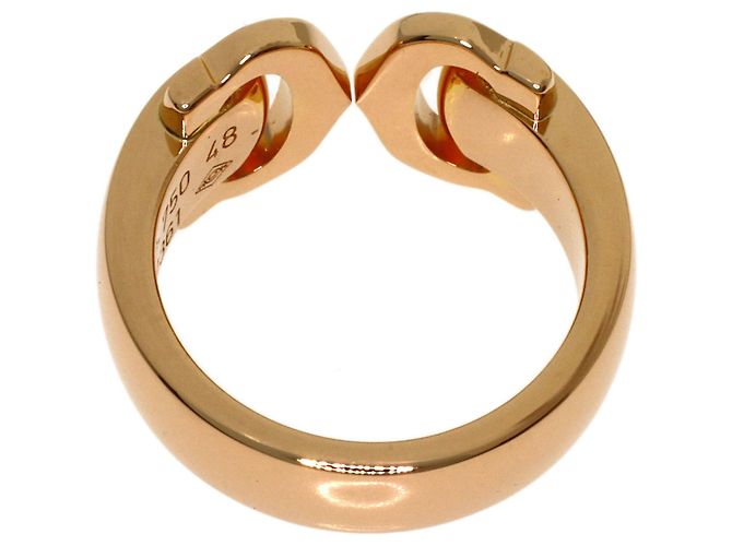 Anello Cartier 2C Boucleuse in oro rosa 18K e diamante - vista 4