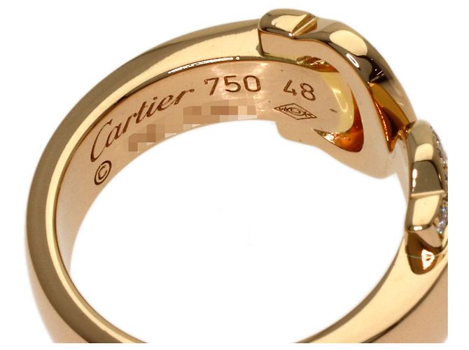Anello Cartier 2C Boucleuse in oro rosa 18K e diamante - vista 5