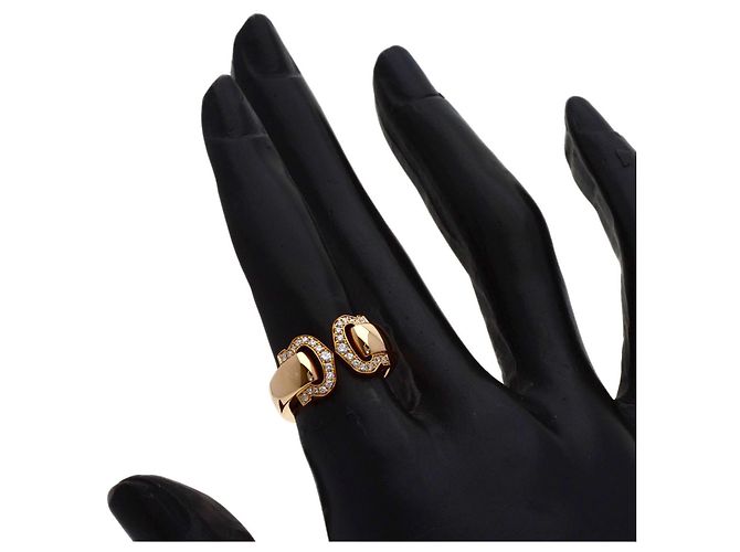 Anello Cartier 2C Boucleuse in oro rosa 18K e diamante - vista 6