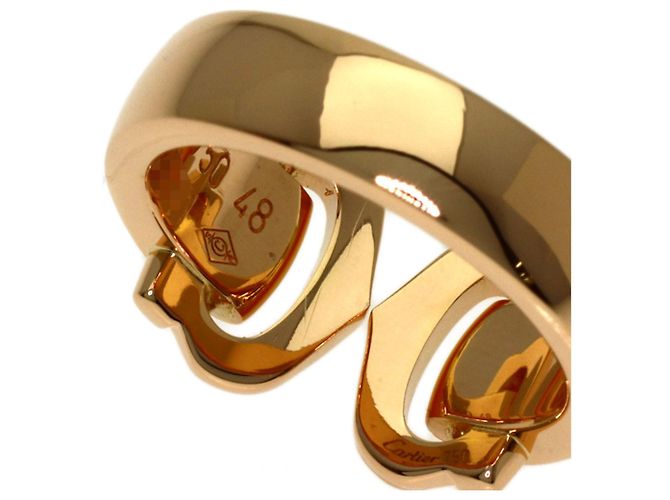 Anello Cartier 2C Boucleuse in oro rosa 18K e diamante - vista 7