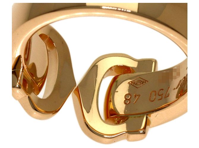 Anello Cartier 2C Boucleuse in oro rosa 18K e diamante - vista 8