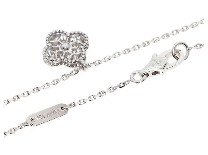 Collana Sweet Alhambra in Diamanti Van Cleef & Arpels - vista 2