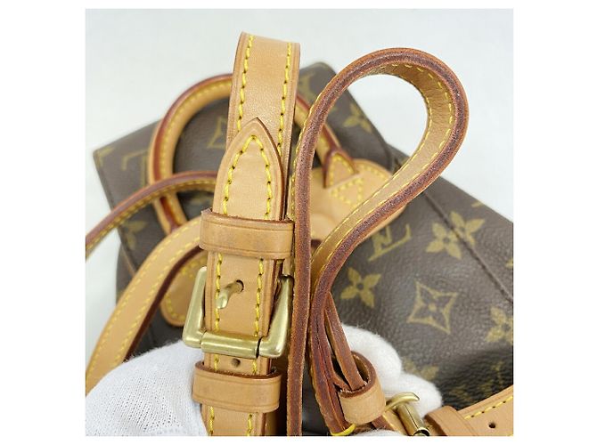 Zaino Louis Vuitton Monogram Mini Montsouris Marrone - vista 10
