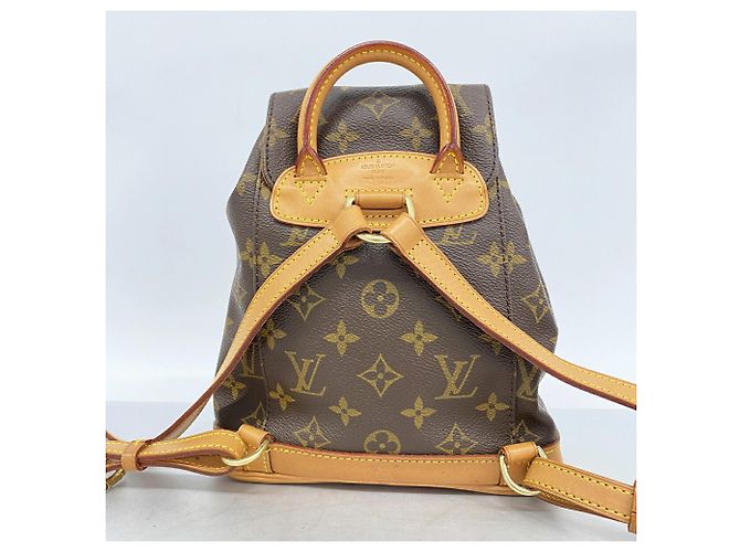 Zaino Louis Vuitton Monogram Mini Montsouris Marrone - vista 12