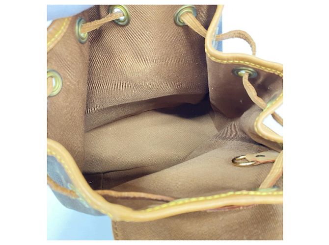 Zaino Louis Vuitton Monogram Mini Montsouris Marrone - vista 4