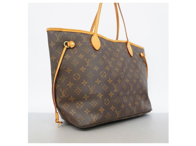 Borsa Tote Louis Vuitton Monogram Neverfull MM Marrone - vista 2