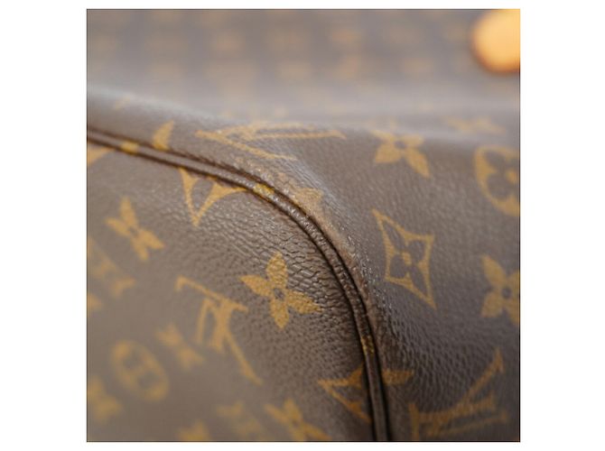 Borsa Tote Louis Vuitton Monogram Neverfull MM Marrone - vista 7