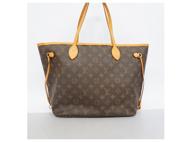 Borsa Tote Louis Vuitton Monogram Neverfull MM Marrone - vista 9