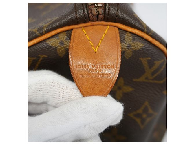 Borsa Louis Vuitton Monogram Speedy 40 Marrone - vista 5