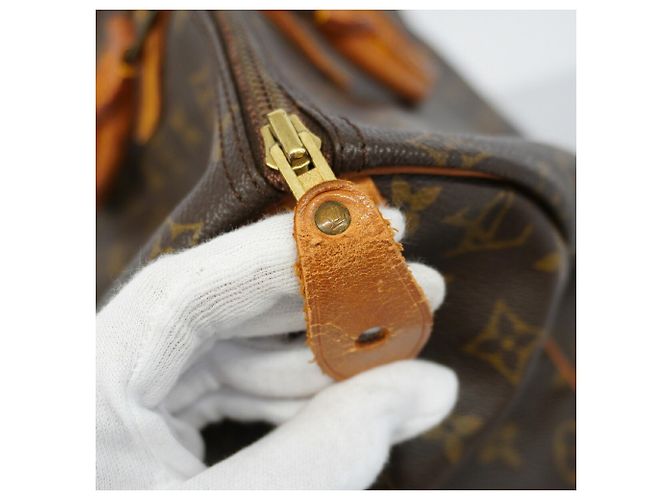Borsa Louis Vuitton Monogram Speedy 40 Marrone - vista 8