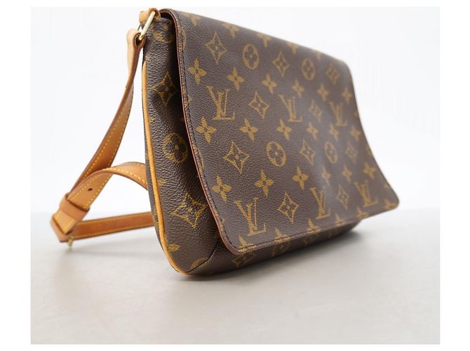 Borsa a tracolla Louis Vuitton Monogram Musette Tango Marrone - vista 2