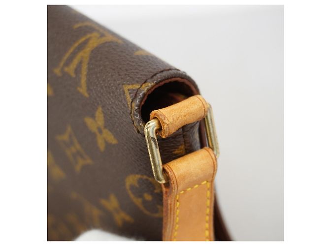 Borsa a tracolla Louis Vuitton Monogram Musette Tango Marrone - vista 7