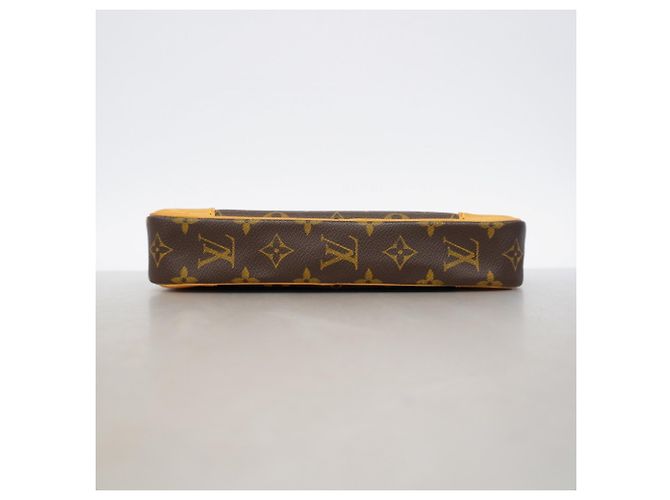 Clutch Louis Vuitton Monogram Marly Dragonne GM Marrone - vista 3