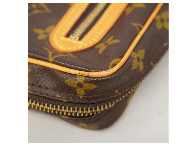 Clutch Louis Vuitton Monogram Marly Dragonne GM Marrone - vista 6