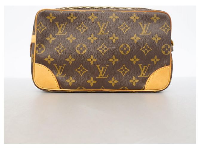 Clutch Louis Vuitton Monogram Marly Dragonne GM Marrone - vista 9