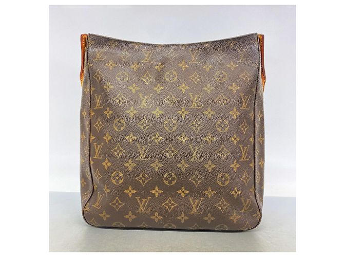 Borsa a tracolla Louis Vuitton Monogram Looping GM Marrone - vista 10