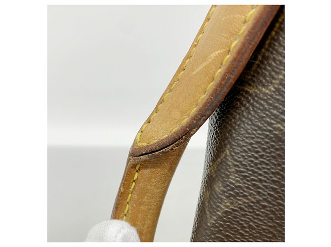 Borsa a tracolla Louis Vuitton Monogram Looping GM Marrone - vista 7