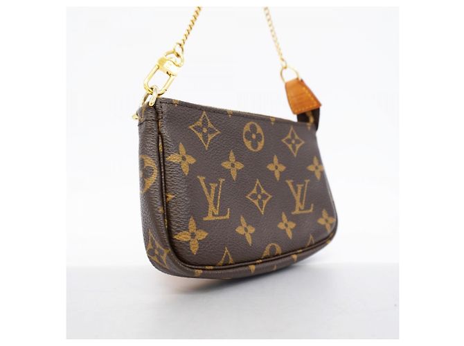 Louis Vuitton Monogram Mini Pochette Accessoires Marrone - vista 2