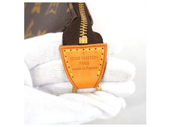 Louis Vuitton Monogram Mini Pochette Accessoires Marrone - vista 5
