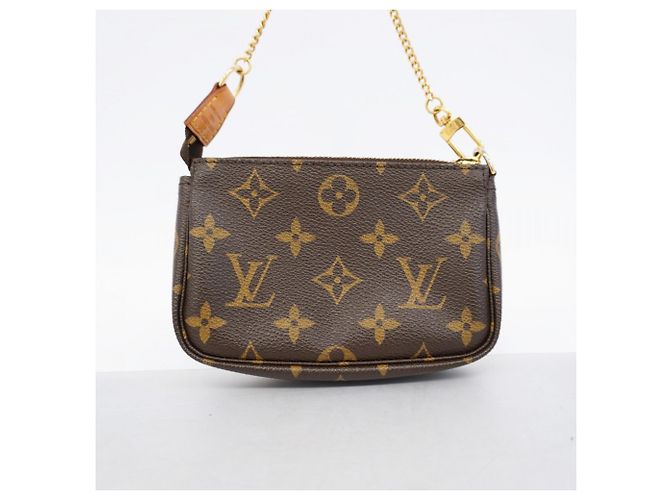Louis Vuitton Monogram Mini Pochette Accessoires Marrone - vista 8