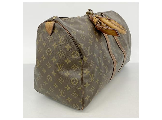Louis Vuitton Marrone Boston Monogram Keepall 45 - vista 2