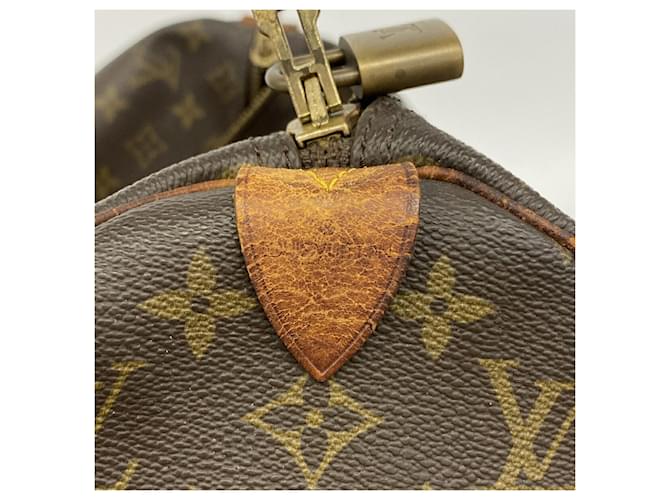 Louis Vuitton Marrone Boston Monogram Keepall 45 - vista 5