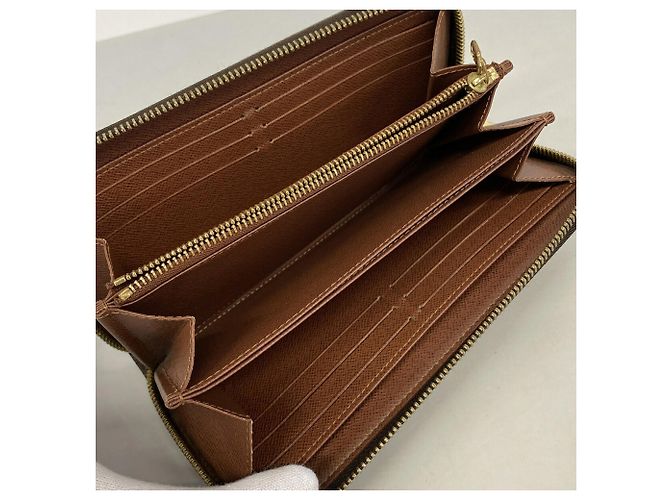 Louis Vuitton Monogram Zippy Wallet M42616 Marrone - vista 3