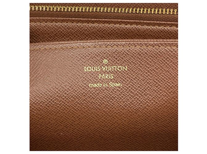 Louis Vuitton Monogram Zippy Wallet M42616 Marrone - vista 4