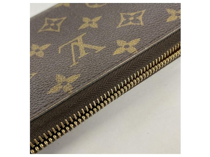 Louis Vuitton Monogram Zippy Wallet M42616 Marrone - vista 7
