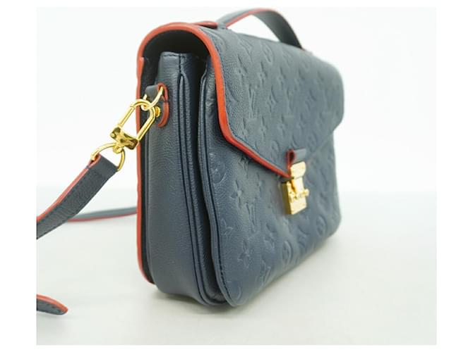Borsa Louis Vuitton Monogram Empreinte Pochette Metis MM Rosso - vista 2
