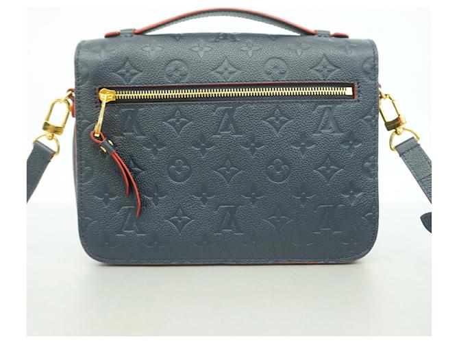 Borsa Louis Vuitton Monogram Empreinte Pochette Metis MM Rosso - vista 9
