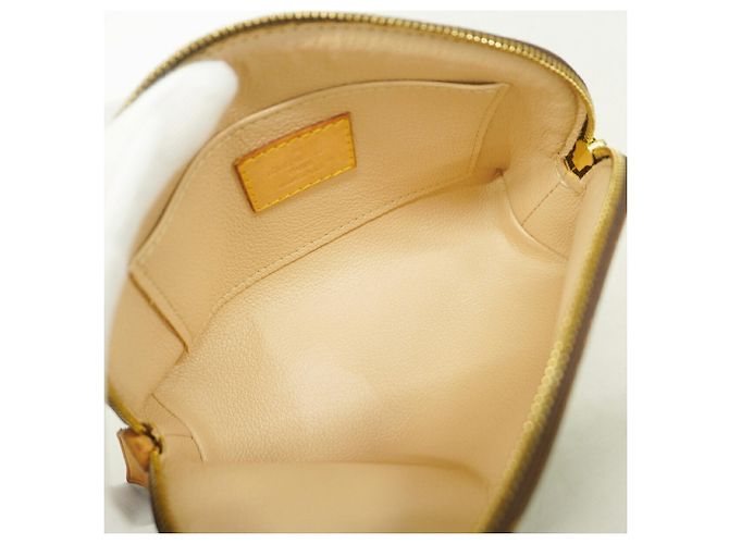 Borsa Louis Vuitton Monogram Pochette Tic PM Marrone - vista 4