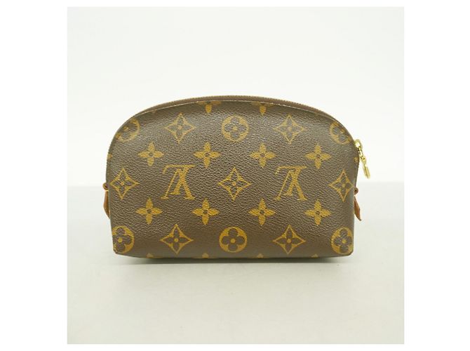 Borsa Louis Vuitton Monogram Pochette Tic PM Marrone - vista 8