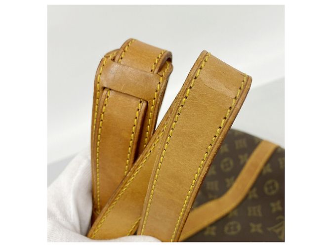 Louis Vuitton Monogram Keepall Bandoulière 55 Marrone - vista 10